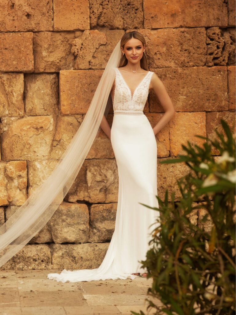vestido de novia madrid elegante