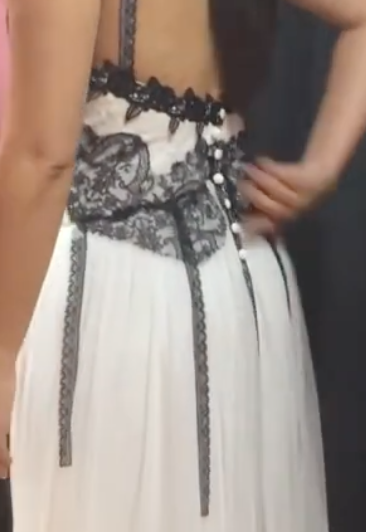 vestido de novia negro