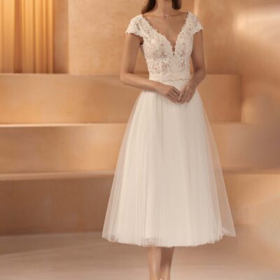 Falda de novia corta tul 3/4