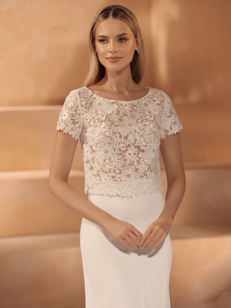 vestidos de novia dos piezas en madrid