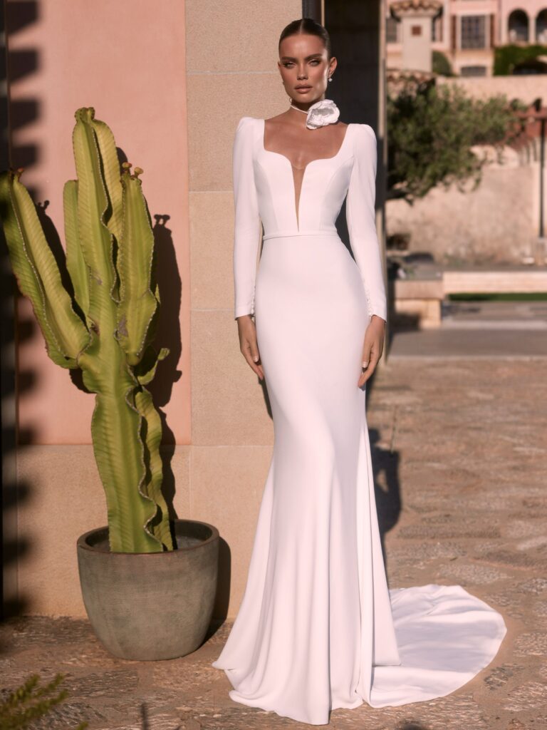 vestido novia elegante