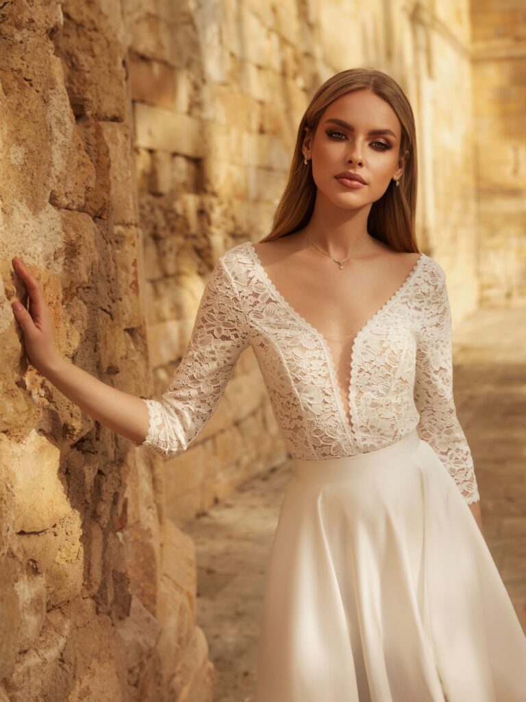 vestidos de novia dos piezas