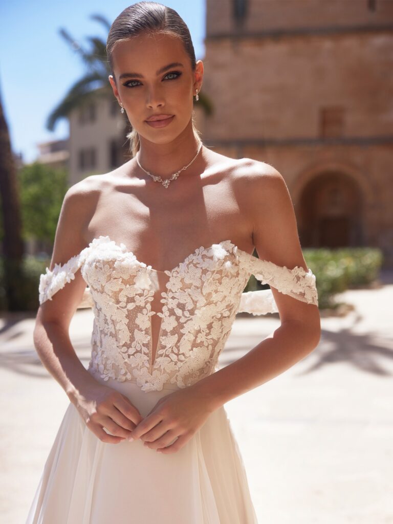 vestidos de novia dos piezas elegantes